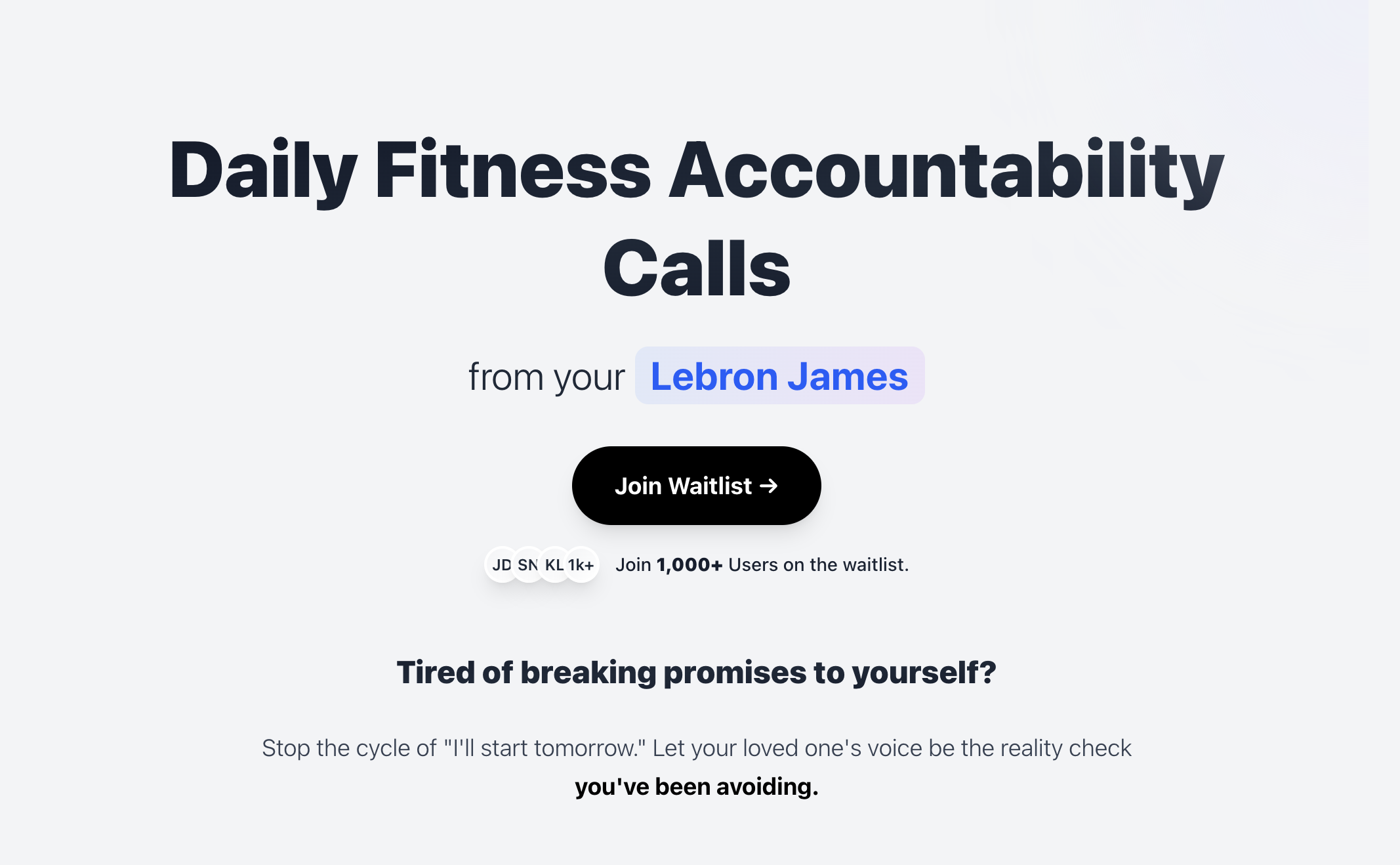 Building daily accountability calls – just voices of people you care